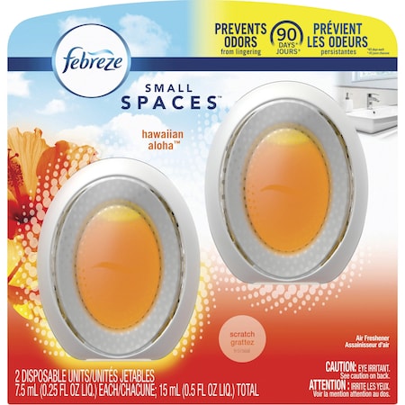 Febreze Air Freshener, Small Spaces, Hawaiian, 25oz, , WE/OE, PK 2 PGC55879